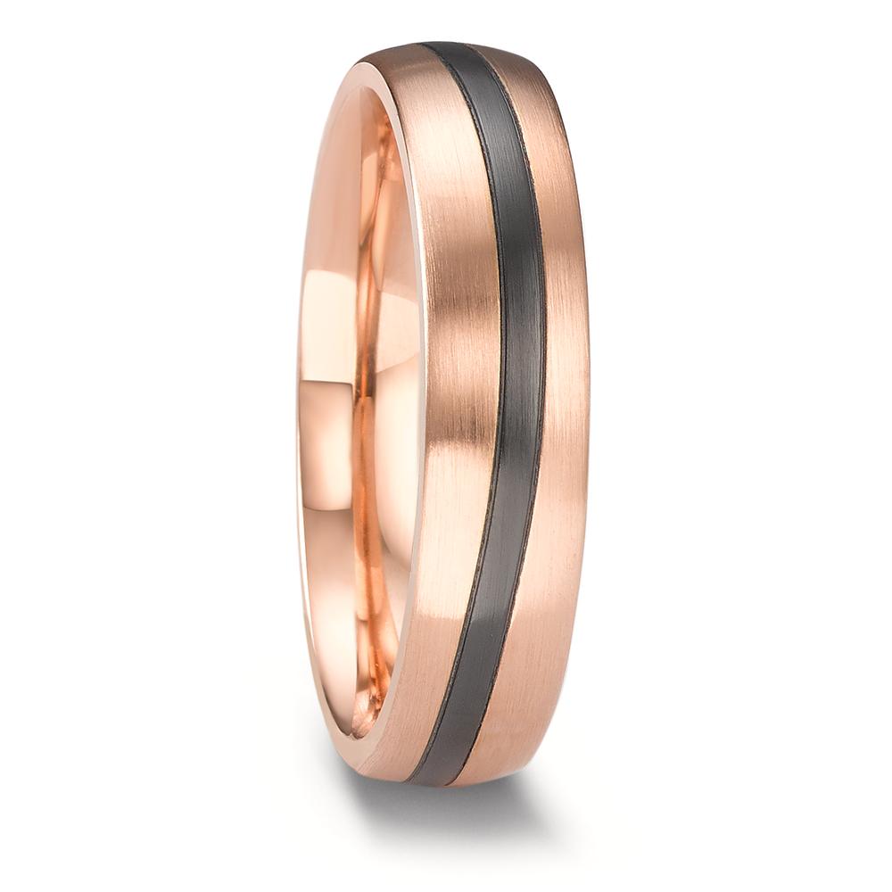 Partnerring 585/14 K roséguld, zirkonium