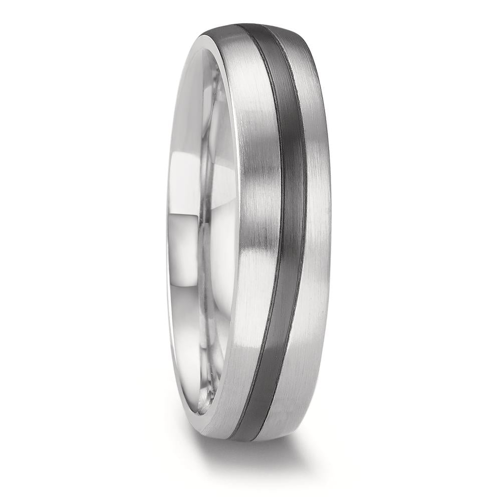Partnerring 585/14 K vitguld, zirkonium