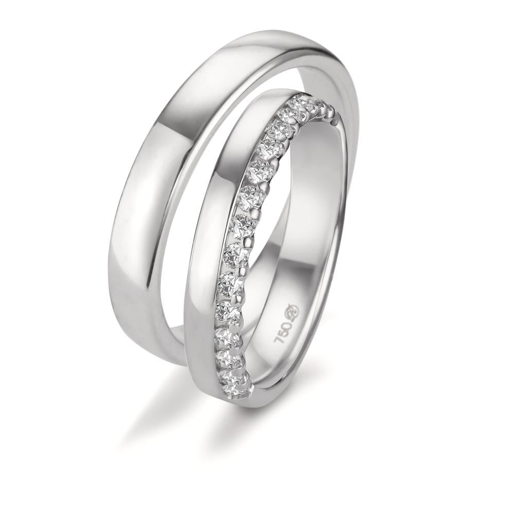 Partnerring 750/18 K vitguld