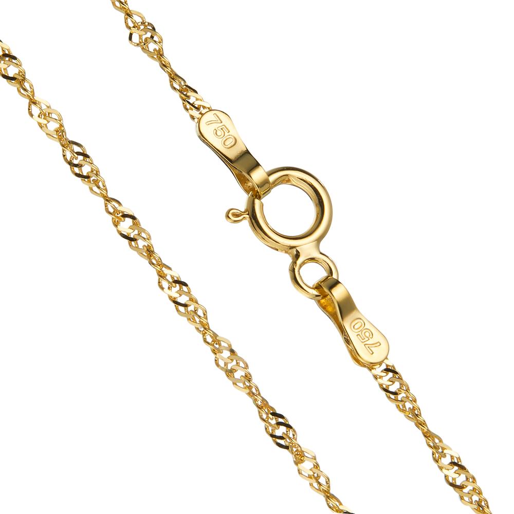 Halsband 750/18 K gult guld 38 cm