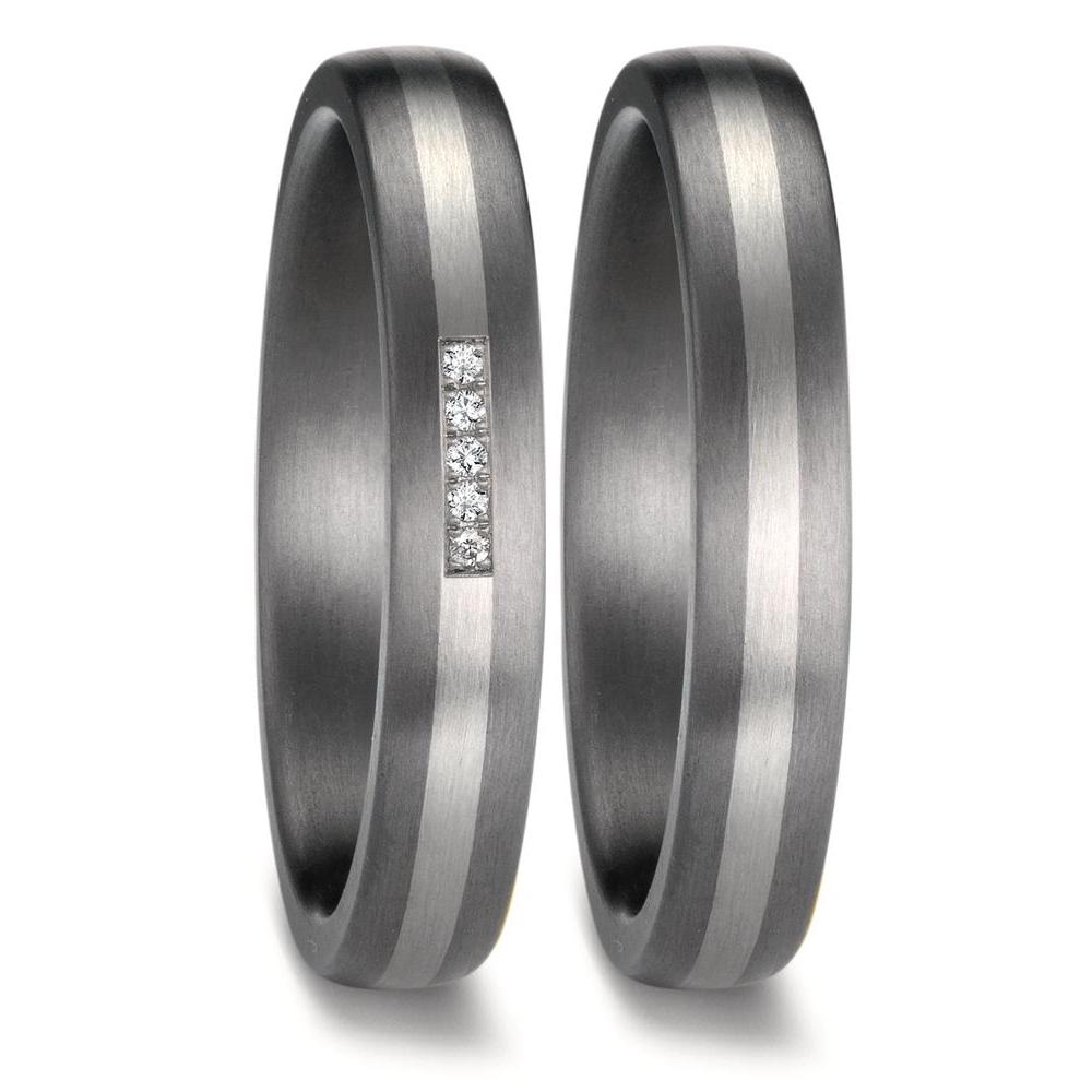 Partnerring 999 Tantal, 950 platina