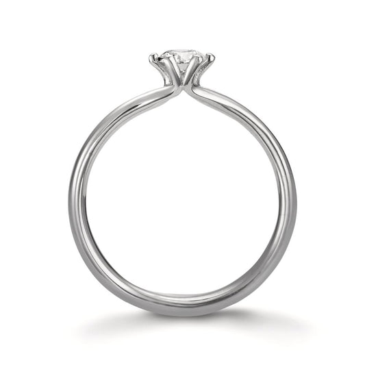 Solitärring 950 platina diamant 0.30 ct, w-si, GIA