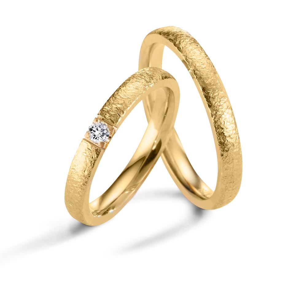 Partnerring 750/18 K gult guld