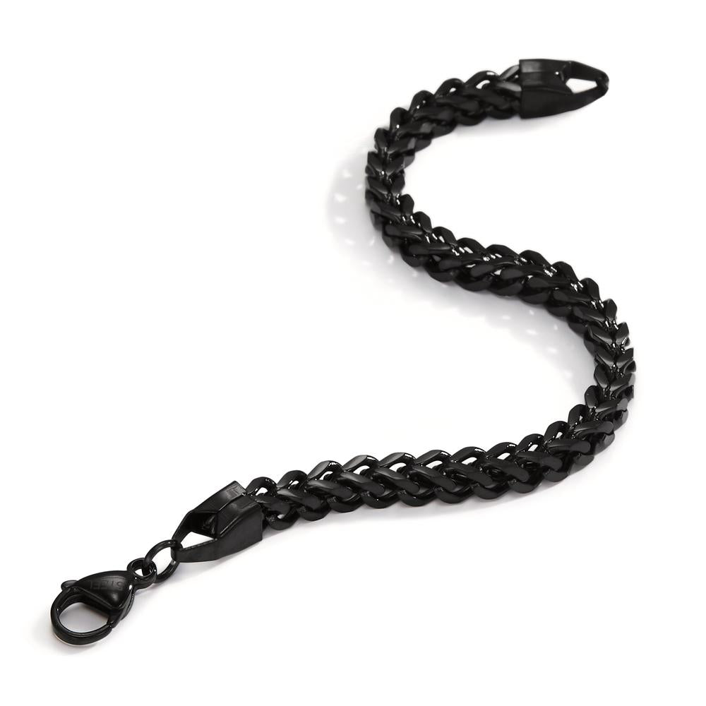 Armband rostfritt stål svart IP-belagd 21 cm