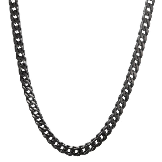 Collier rostfritt stål svart IP-belagd 50 cm