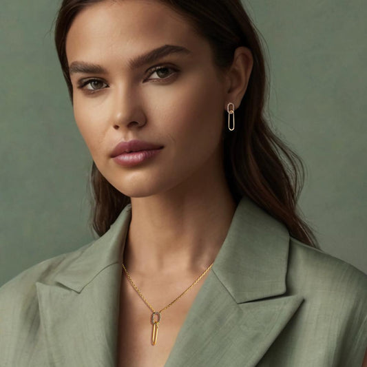 Collier Brons Zirkoniumoxid 40-45 cm