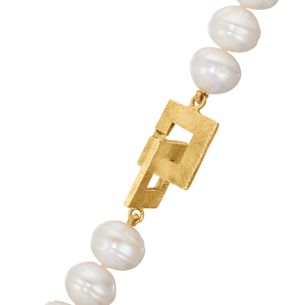 Collier Silver Sötvattensodlad pärla 10-10.5 mm 52 cm