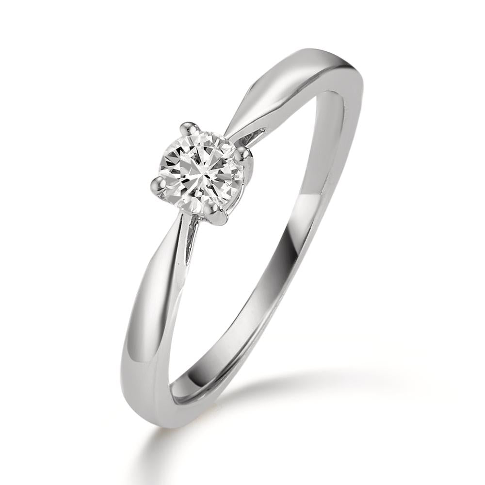 Solitärring 950 platina diamant 0.25 ct, w-si