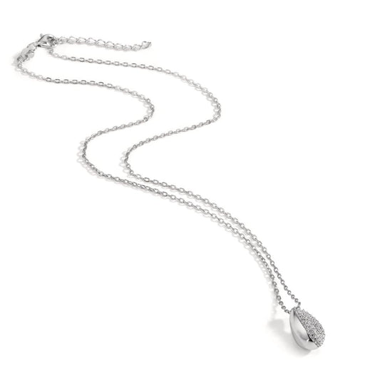 Collier Silver Zirkoniumoxid rodiumpläterad 40-45 cm
