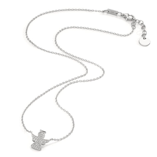 Collier Silver Zirkoniumoxid rodiumpläterad Skyddsängel 40-43 cm