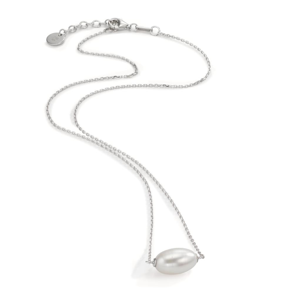 Collier Silver rodiumpläterad Sötvattensodlad pärla 40-43 cm