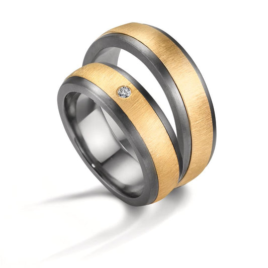 Partnerring 999 Tantal, 585/14 K gult guld