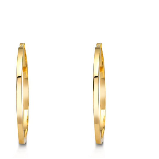 Hoop örhängen Silver gul guldpläterad