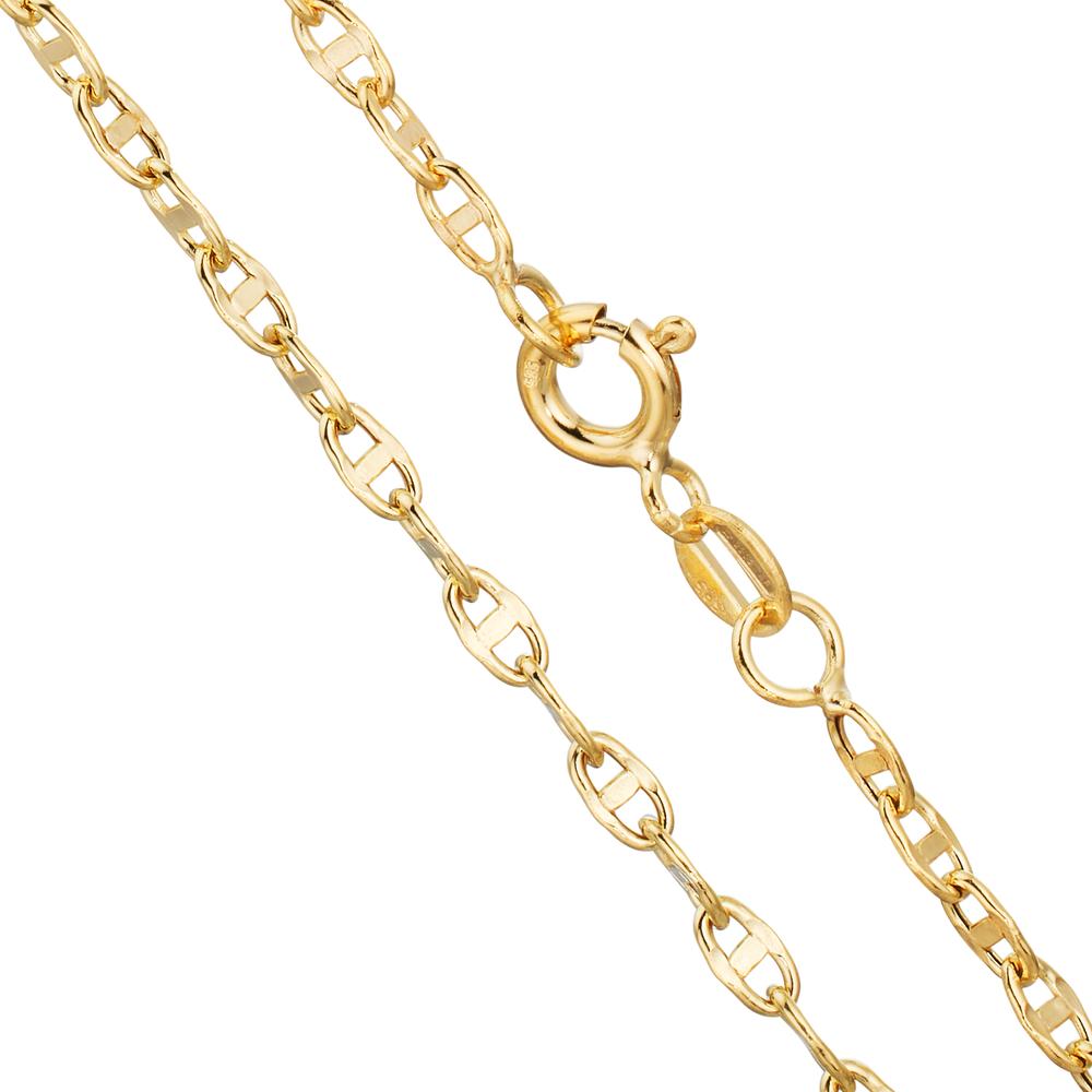 Collier 585/14 K gult guld 50 cm