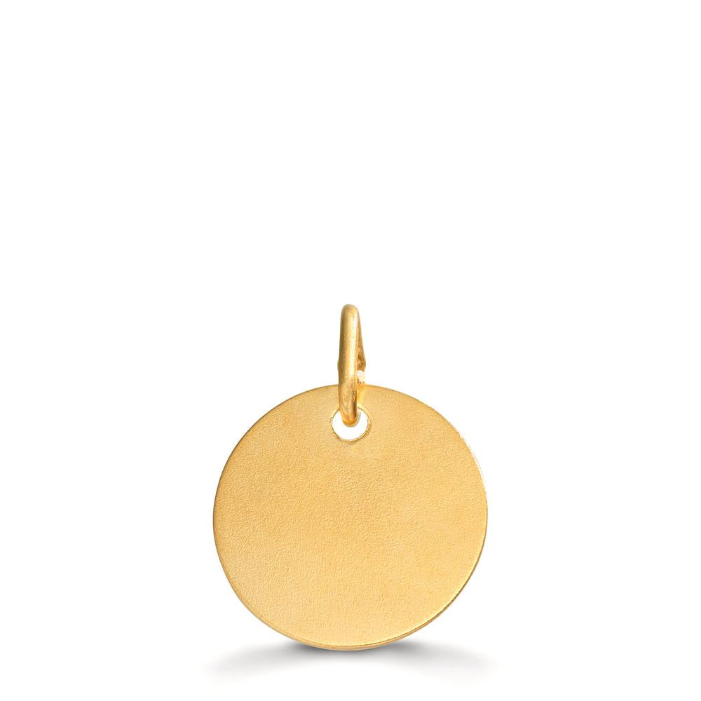 Gravyrhänge 375/9 K gult guld Ø12 mm