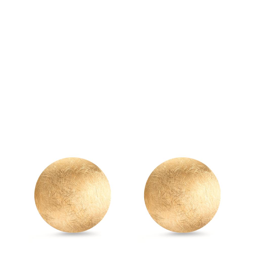Örhängen med knoppar Silver gul guldpläterad Ø14 mm