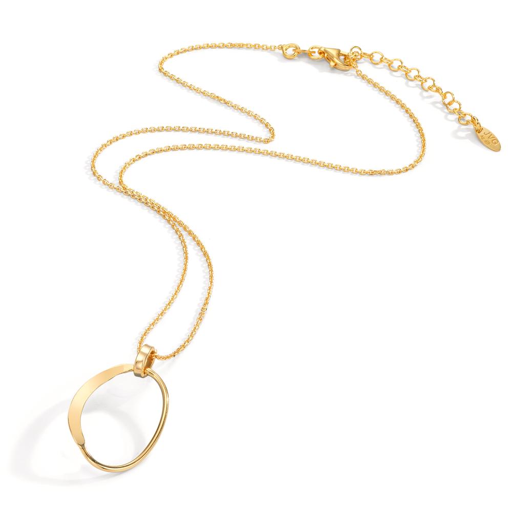 Collier Silver gul guldpläterad 40-44 cm