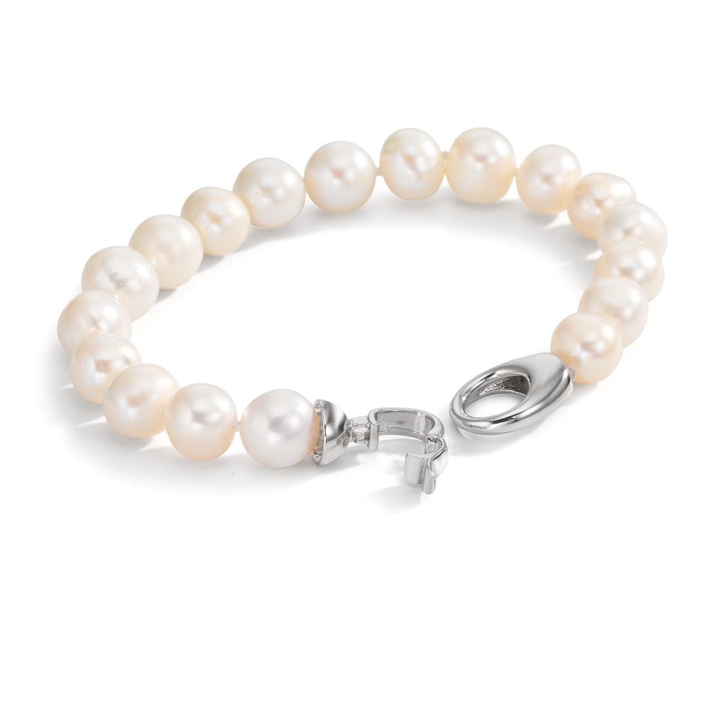 Armband rostfritt stål Sötvattensodlad pärla 8.5-9 mm 19.5 cm