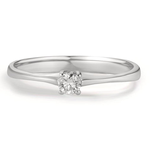 Solitärring 750/18 K vitguld diamant 0.09 ct, w-si