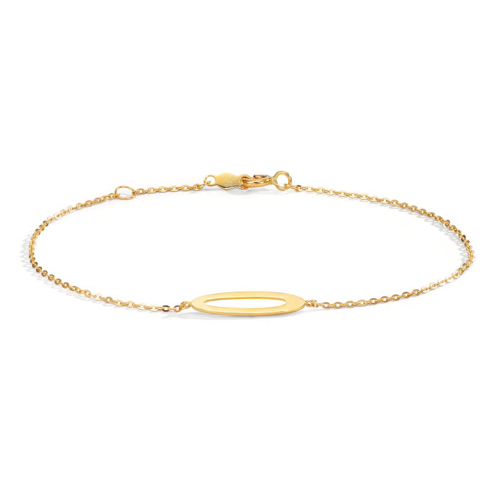 Armband 375/9 K gult guld 16-18 cm