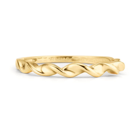 Finger ring 375/9 K gult guld