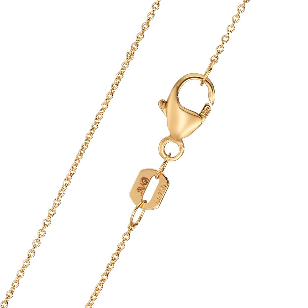 Halsband 750/18 K gult guld 38 cm