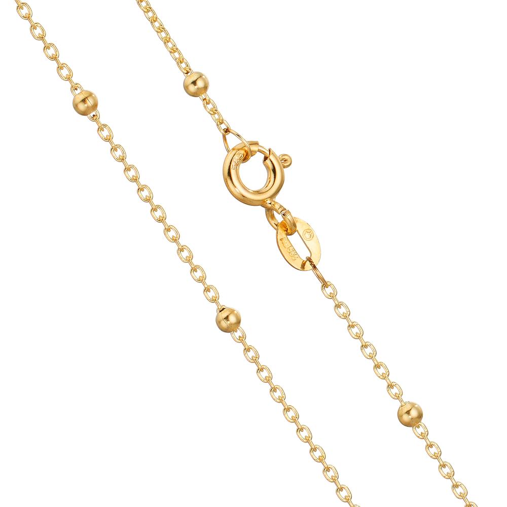 Collier 585/14 K gult guld 43 cm