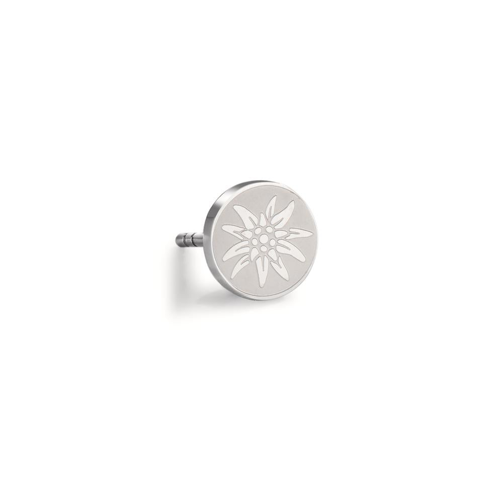 Örhängen 1 st rostfritt stål Edelweiss Ø8 mm