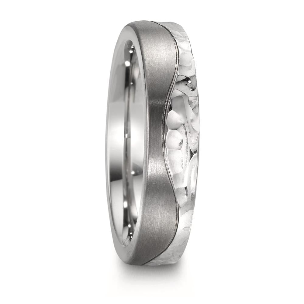 Partnerring rostfritt stål, titan