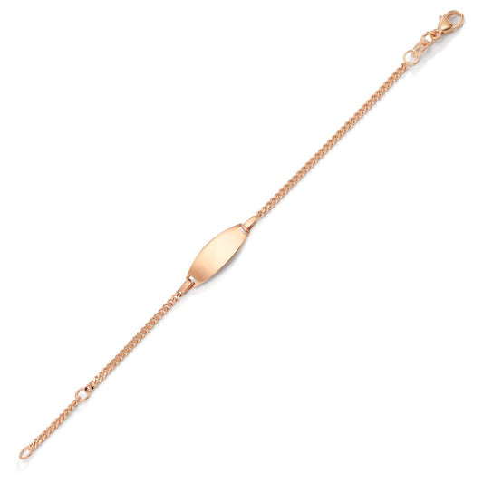 Graverat armband 750/18 K rött guld 12-14 cm