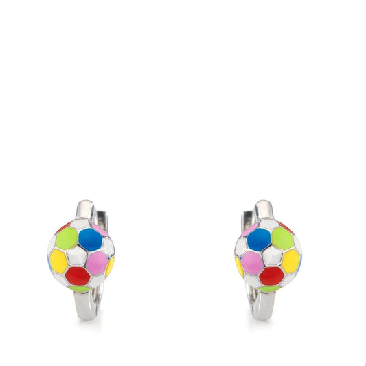 Hopfällbara örhängen Silver rodiumpläterad Fotboll