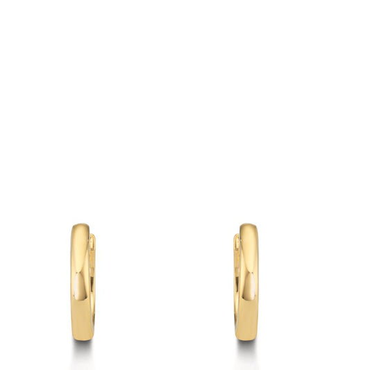 Hopfällbara örhängen Silver gul guldpläterad