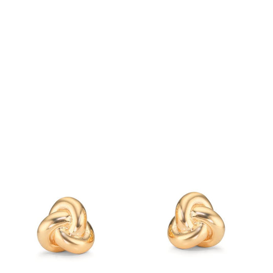 Örhängen med knoppar Silver gul guldpläterad nod Ø7.5 mm