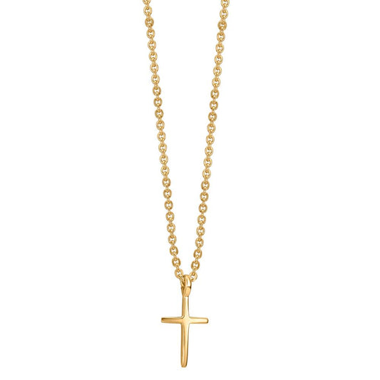Collier 375/9 K gult guld Korsa 38-42 cm