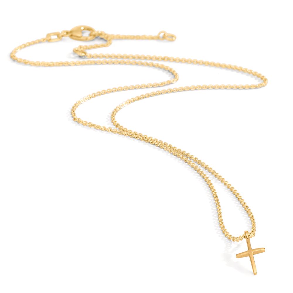 Collier 375/9 K gult guld Korsa 38-42 cm