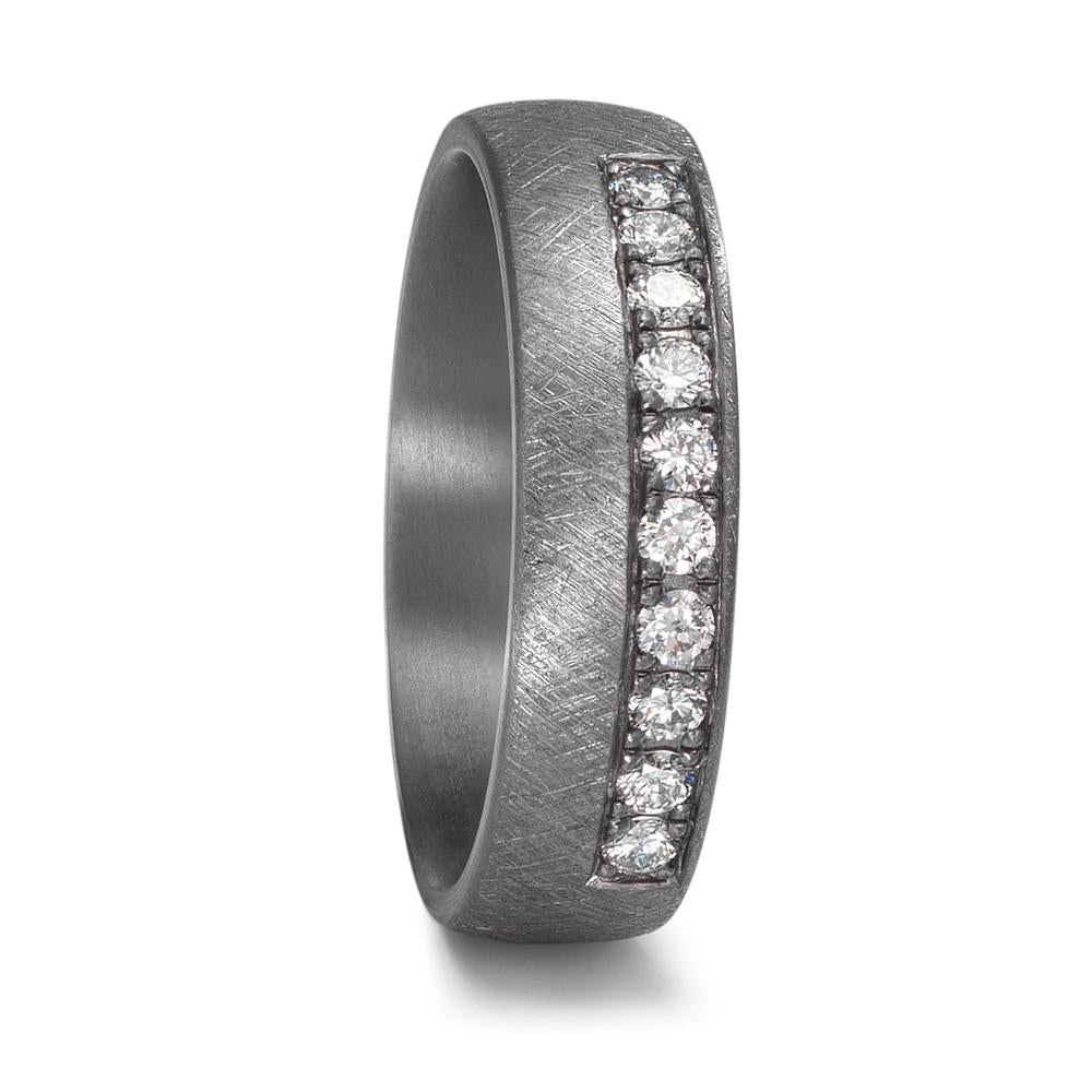Partnerring 999 Tantal Diamant odlad i labb 0.25 ct, 10 stenar, tw-vsi