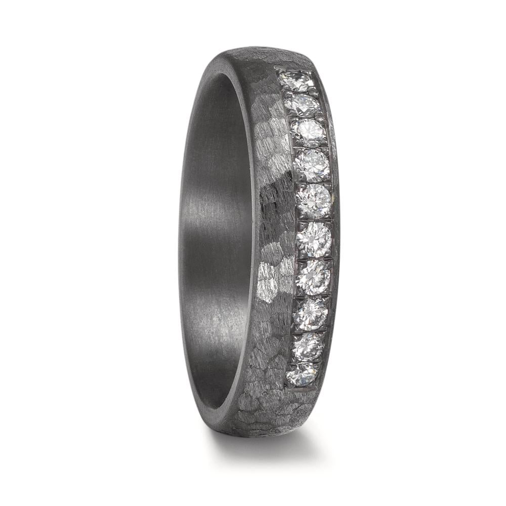 Partnerring 999 Tantal Diamant odlad i labb 0.25 ct, 10 stenar, tw-vsi