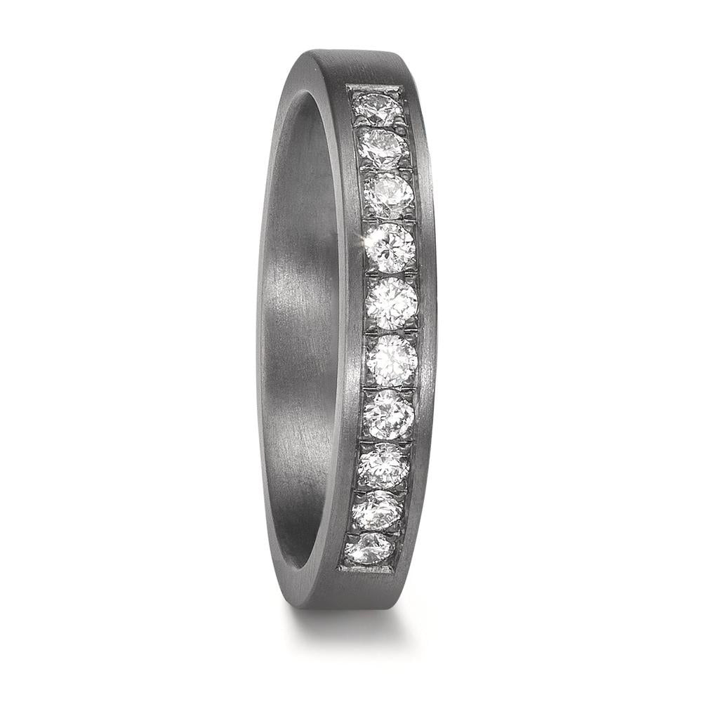 Partnerring 999 Tantal Diamant odlad i labb 0.25 ct, 10 stenar, tw-vsi