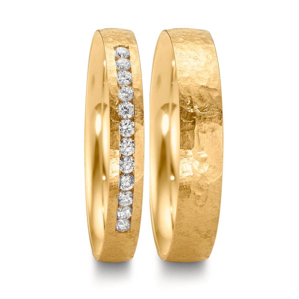 Partnerring 750/18 K gult guld