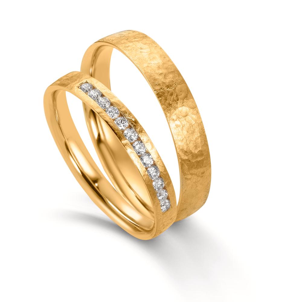 Partnerring 750/18 K gult guld