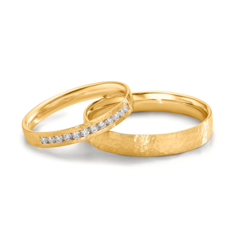 Partnerring 750/18 K gult guld