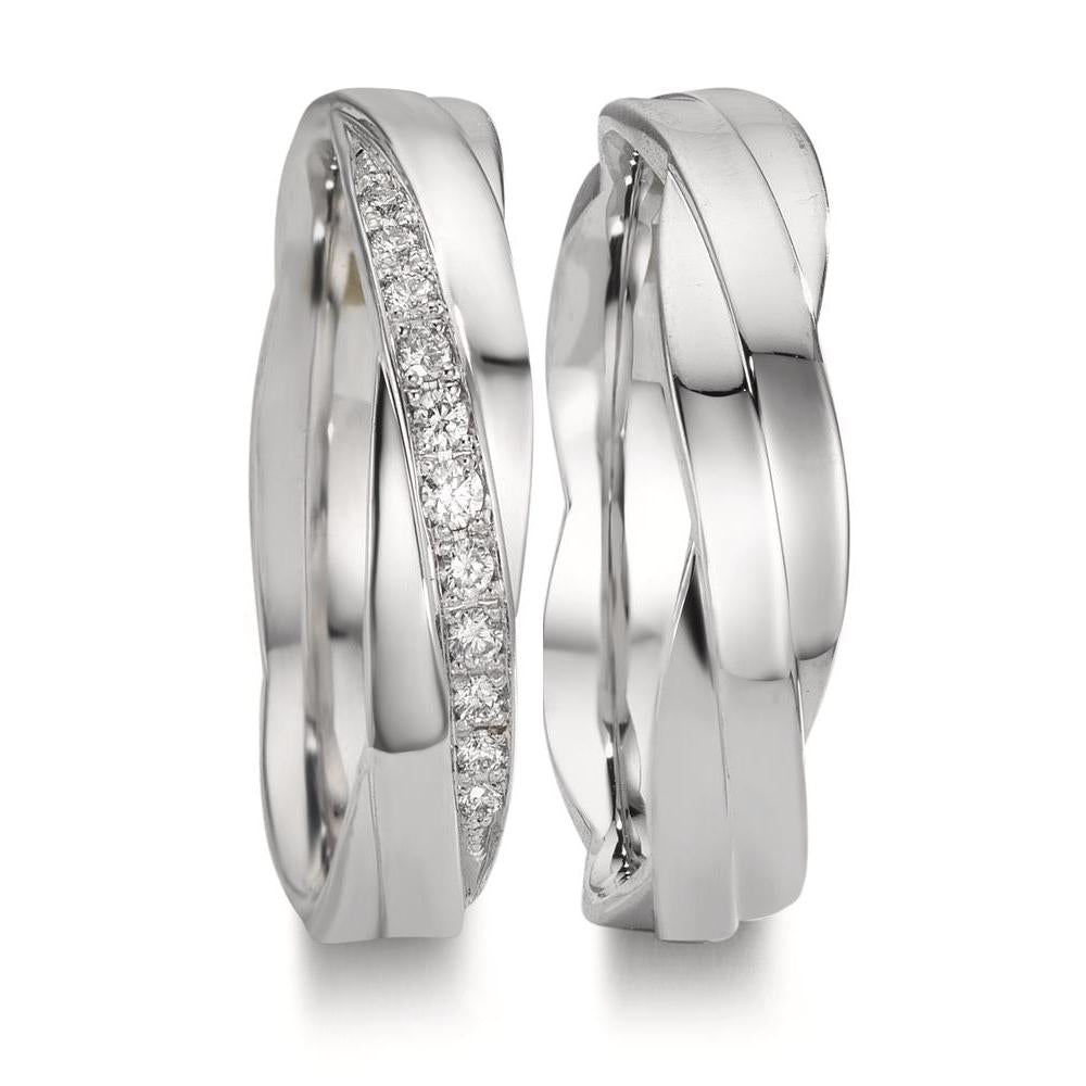 Partnerring 750/18 K vitguld