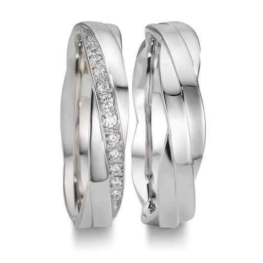 Partnerring 750/18 K vitguld