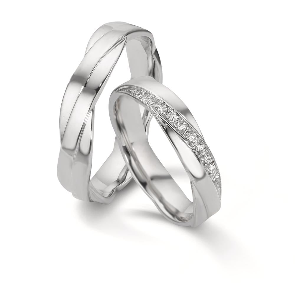 Partnerring 750/18 K vitguld