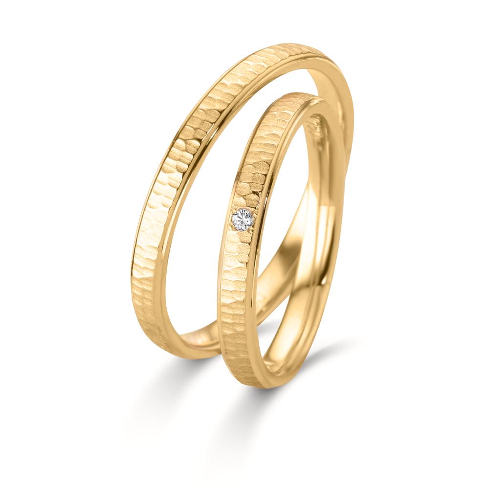 Partnerring 750/18 K gult guld