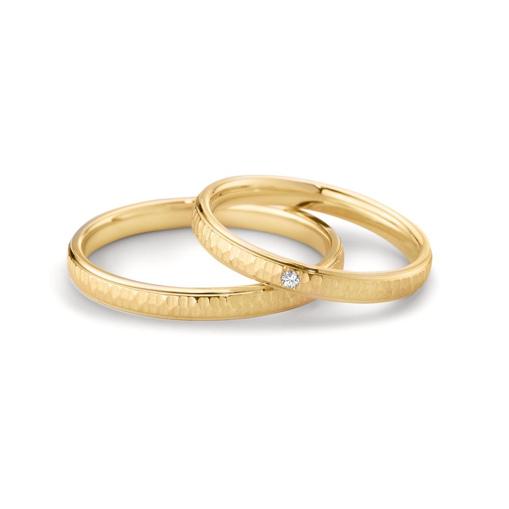 Partnerring 750/18 K gult guld