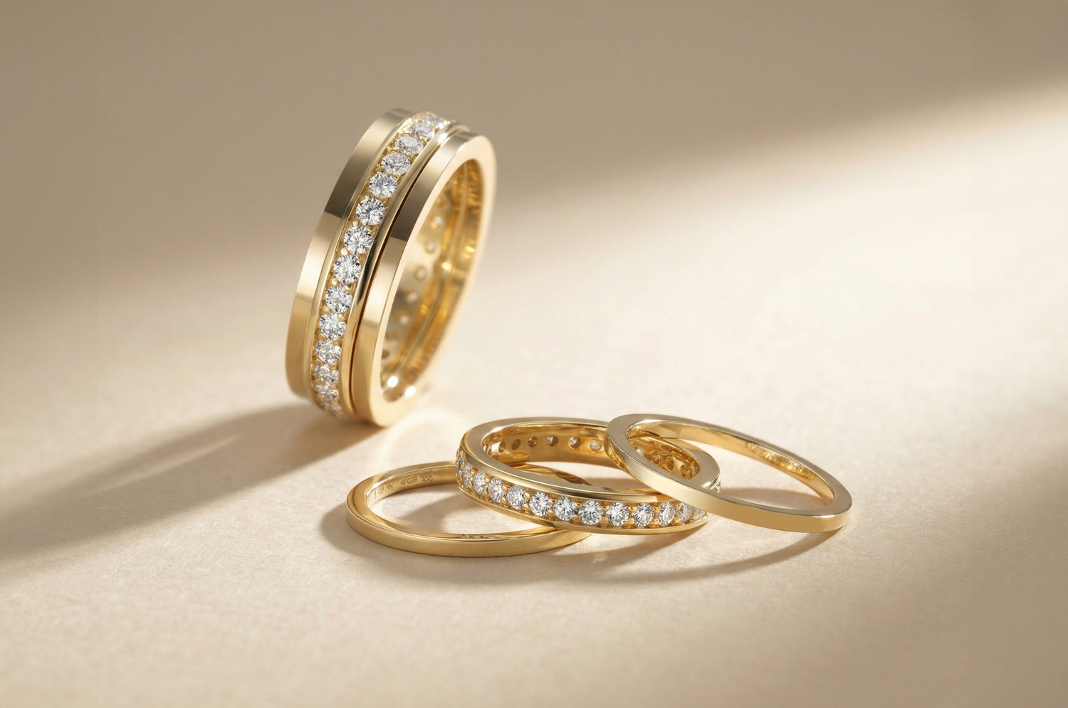 Damen - Ringsets - Gold
