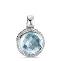 Hängsmycke 750/18 K vitguld topas 0.14 ct, w-si