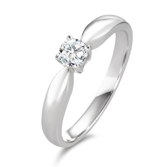 Solitärring 750/18 K vitguld diamant 0.20 ct, w-si