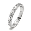 Finger ring 750/18 K vitguld diamant 0.13 ct, 24 stenar, w-si stjärna